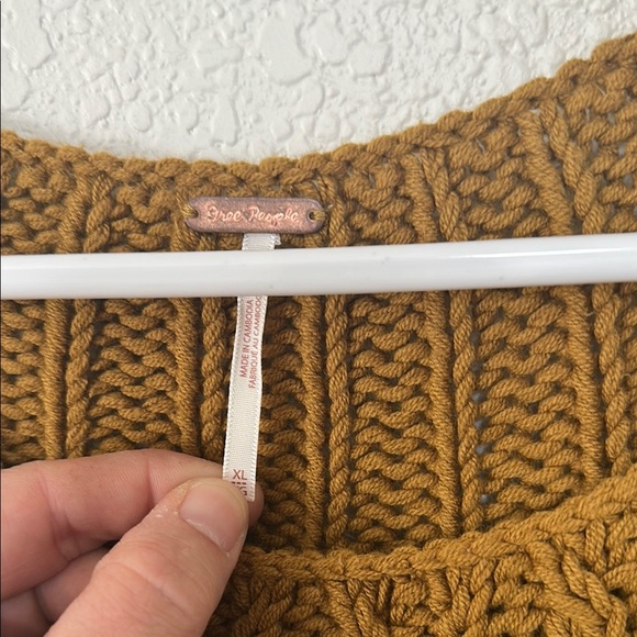 NWOT Free People Sandre Cable Stitch Pullover Sweater XL - Picture 2 of 8